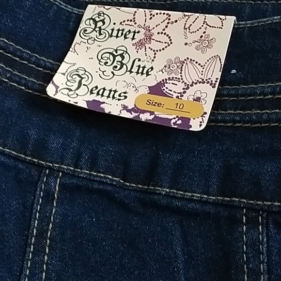 River Blue Capri Jeans Sz 10 NWT - Picture 5 of 10